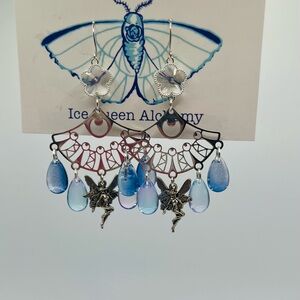 Blue Fairy Chandelier Earrings